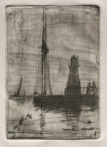 River Pier, 1878 by Otto H. Bacher
