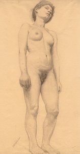 Standing Female Nude, probably 1878-79