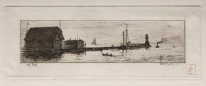 West Pier, Cleveland by Otto H. Bacher