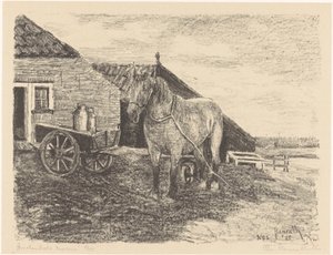 Ameland Mare by Otto Hanrath (signed by artist)