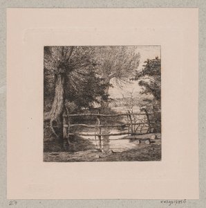Willow Trees by a Stream by Otto Haslund