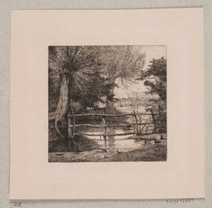 Willow Trees by a Stream by Otto Haslund