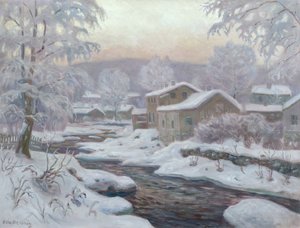 Winter by the River by Otto Henning
