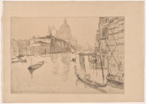 Entrance to the Grand Canal by Otto Henry Bacher