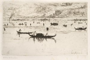Venetian Lagoon by Otto Henry Bacher