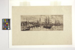 Venice, Shipping and Palazzo Ducale by Otto Henry Bacher