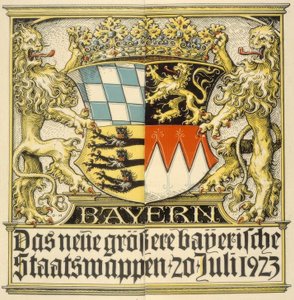 The New Larger Bavarian State Coat of Arms, July 20, 1923 by Otto Hupp