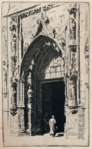 Entrance of the Church of St Nicholas-des-Champs, 1915