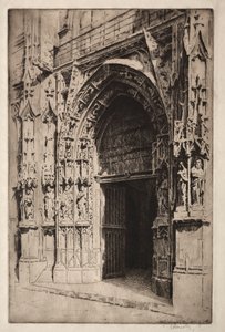 Portal Central, St. Merri Church, Paris by Otto J. Schneider