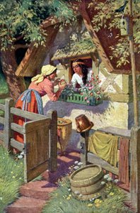 Snow White and the Witch by Otto Kubel