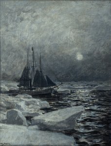 Fram in the Arctic Ocean by Otto Ludvig Sinding