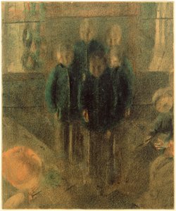 Five Standing Boys with Songbooks