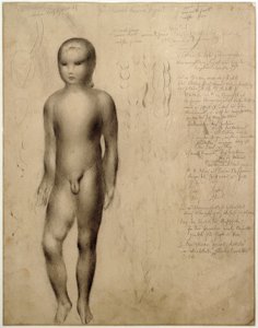 Standing Boy Nude (Study for Algrafie, 1923)