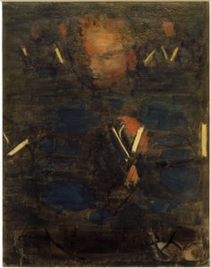 Preparation (Devotion in the Dining Room). Partial Study (Boy with Hymnbook)