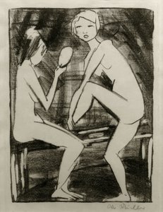 Two Nudes with Hand Mirror II