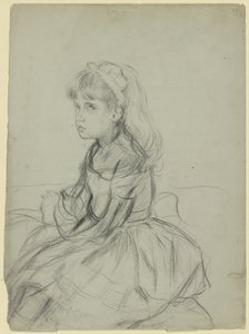 Girl with Cat on Lap ("My old Tom") by Otto Scholderer