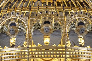 Angel at Steinhof Church (Church of St. Leopold), Vienna, Austria by Otto Wagner