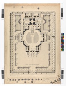 Friedenskirche, Floor Plan by Otto Wagner