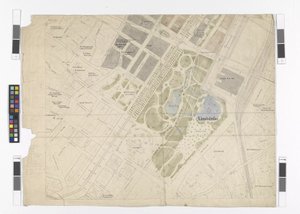 General Regulation Plan: Map Sheet Excerpt Eastern Part of the Inner City and the Ring Road, City Park and Central Market Hall by Otto Wagner