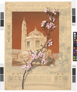 Parish Church in Währing, display panel “Modernity in Church Architecture” by Otto Wagner