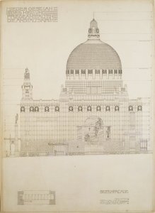 Sketch for the Church of Steinhof, Vienna