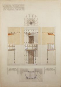 Sketch for the Pulpit of the Church of Steinhof, Vienna