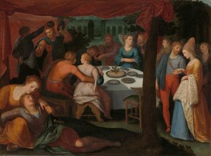 A Nocturnal Banquet, Evening Meal in the Woods, One of a Series of Twelve on the Insurrection of the Batavians against the Romans