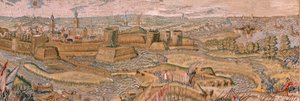 Flemish tapestry. Series Triumphs and battles of Archduke Albert. Assault and capture of the entrenched battlefield of Hulst. Sixth tapestry in the series. Model Otto van Veen and Hans I Snellinck. Manufacture Martin Reynbouts, Brussels by Otto van Veen