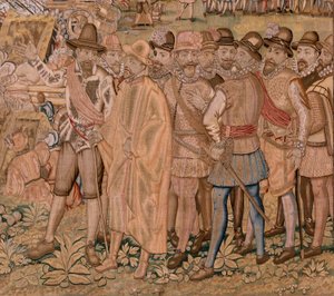 Triumphs and battles of Archduke Albert. The capture of the town of Hulst. Seventh tapestry in the series by Otto van Veen