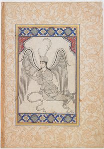Angel, Flying, with Cup and Wine Flask