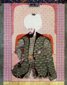 Portrait of Ottoman Sultan Bajazed II the Just by Ottoman School