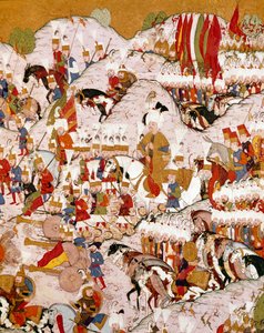 Representation of the Battle of Mohacs (detail) by Ottoman School
