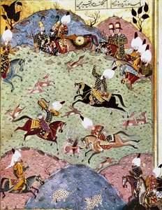 The Ottoman Emperor Suleyman I the Magnificent hunting by Ottoman School