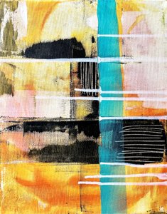 Vibrant Geometric Abstract by Owe Emfestav