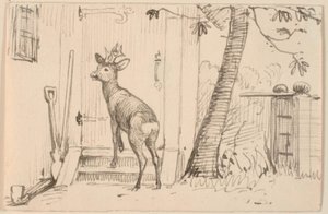 The Deer at the Door by P.C. Skovgaard