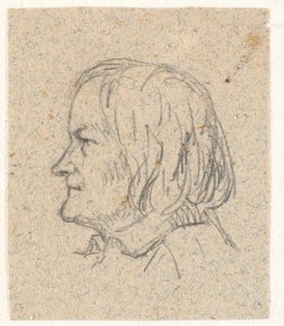 Profile Portrait of Thorvaldsen by P.C. Skovgaard