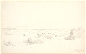 View over a Hilly Landscape