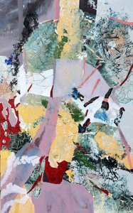 Fragmented Botanical Abstract by POOVI ART