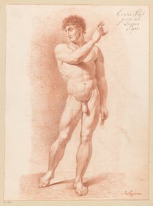 Standing Male Nude, Seen from the Front (1st Prize 1815) by P. Luypen