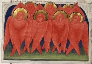 Seraphs from Regia Carmina by Convenevole da Prato