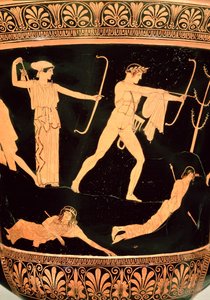The Death of the Niobids (detail) by Painter Niobid