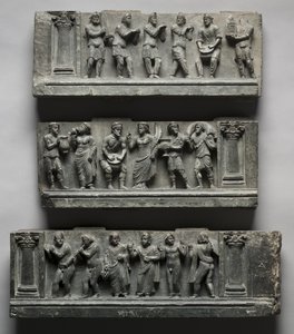 Bacchanalian Relief, Pakistan, Gandhara, Buner area, early Kushan Period by Pakistani School
