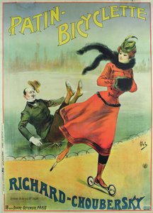 Poster advertising roller skates