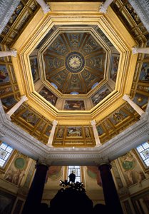 View of the vault inside the Paleochristian baptistery of San Giovanni in Laterano, built around 440. Rome by Paleo Christian
