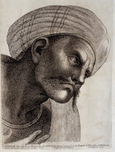 Averroes (engraving) by Paolo Fidanza