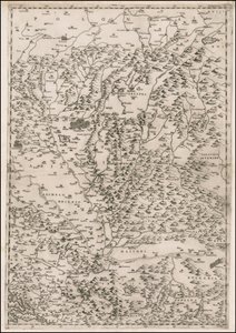 1513 Map Centered on Transylvania by Paolo Forlani by Paolo Forlani