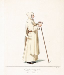 Clerical Costume: Monk Chartreux, Order of Saint Bruno by Paolo Mercuri