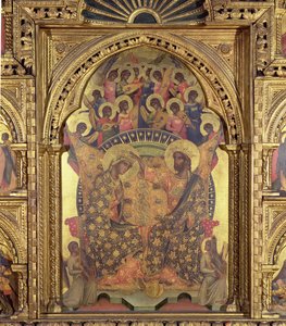 Coronation of the Virgin (detail) by Paolo Veneziano