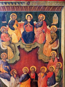 The Virgin Surrounded by Twelve Apostles or Pentecost by Paolo Veneziano