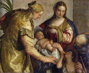 The Holy Family with St. Barbara, c.1550
